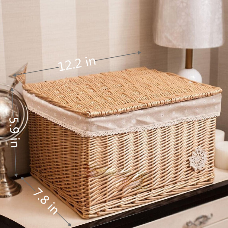 Umber Rea Wicker Laundry Hamper Wayfair Canada